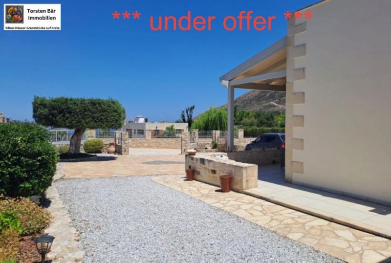 Drapanos Kreta, Drapanos Freistehender Steinbungalow mit 3 Schlafzimmern und 2 Bädern, großem Garten und Meerblick.*** under offer ***
